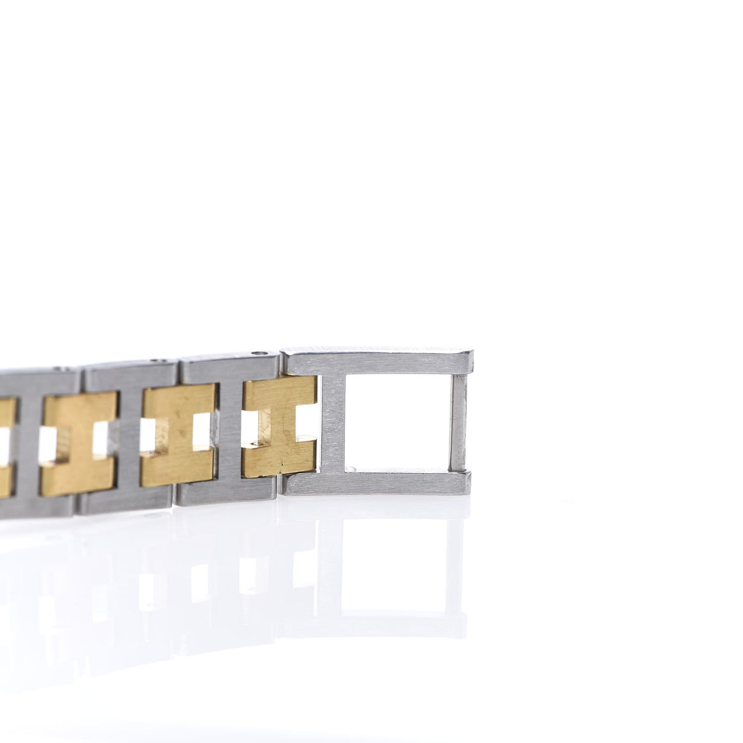 Stainless Steel 18mm Rectangle Croisiere Quartz Watch Gold