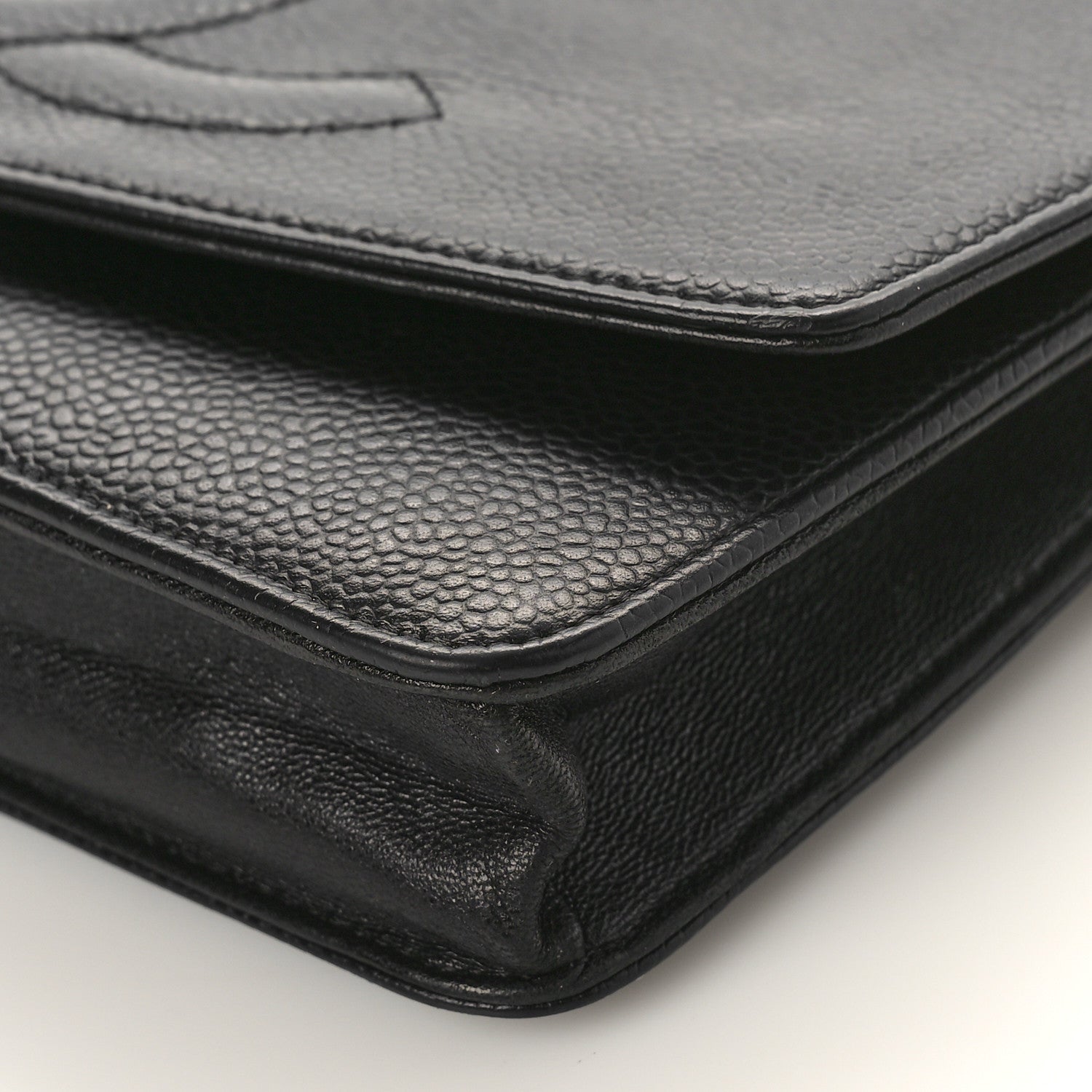 Chanel Caviar Timeless CC Wallet on Chain WOC Black 9 of 12