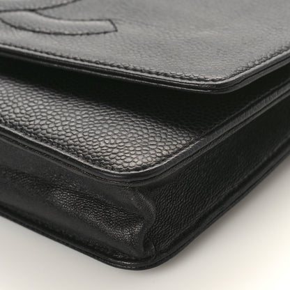 Chanel Caviar Timeless CC Wallet on Chain WOC Black 9 of 12