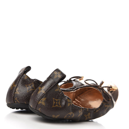 Louis Vuitton Monogram Flirty Ballet Flats 36 Gold 4 of 9