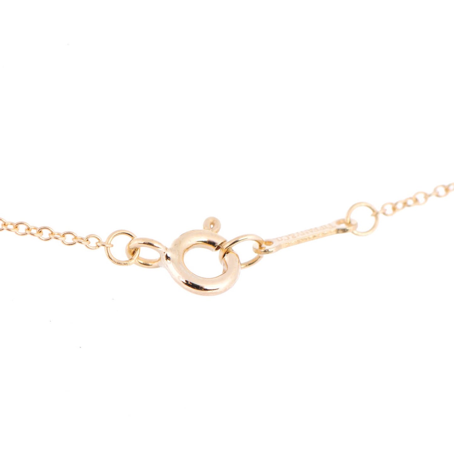 18K Yellow Gold Diamond Small Paloma Picasso Loving Heart Pendant Necklace
