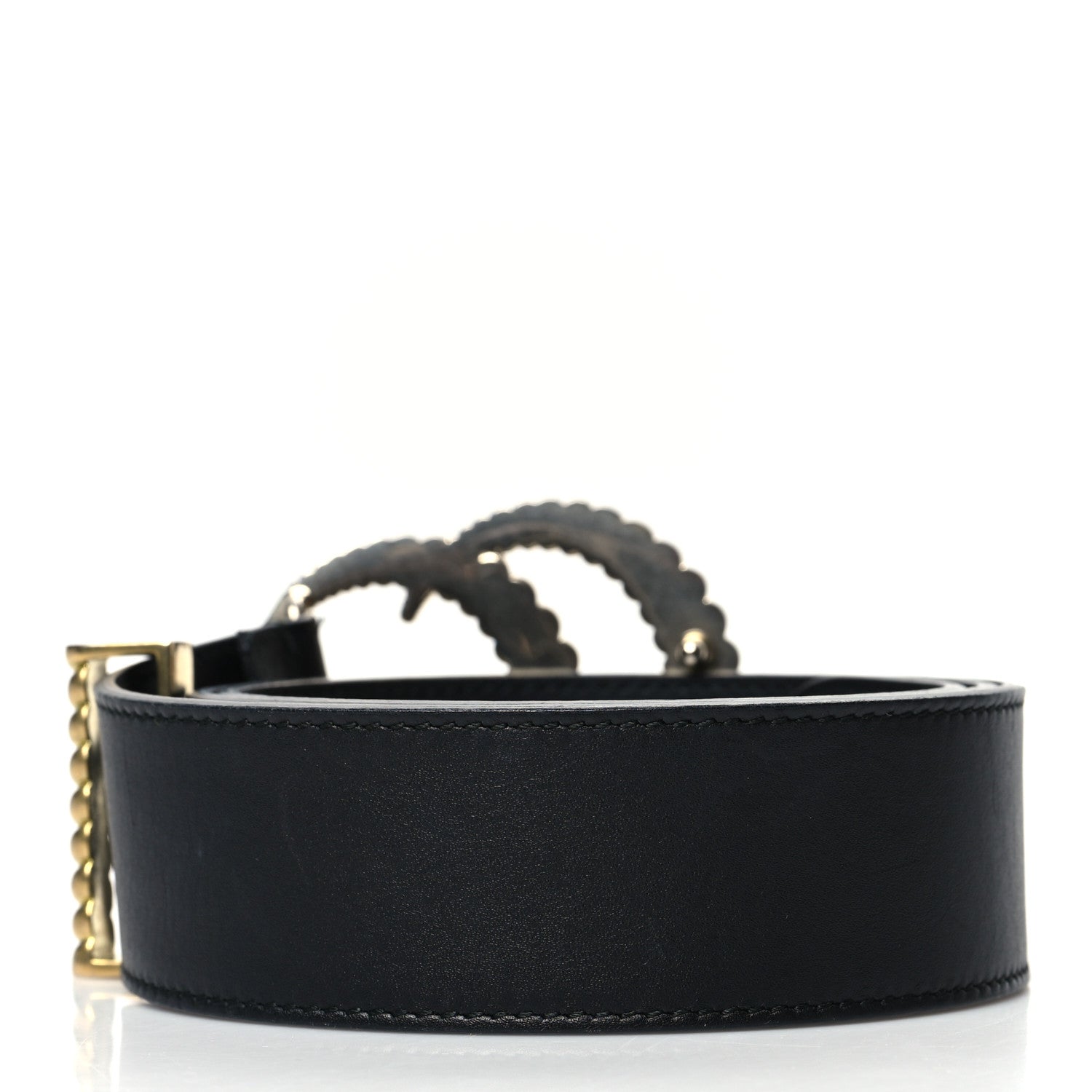 Gucci Moon Calfskin Torchon Double G 40mm Belt 85 34 Black 2 of 5