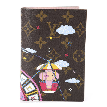 Louis Vuitton Monogram 2020 Christmas Animation Big Wheel Passport Cover Rose Ballerine 1 of 5