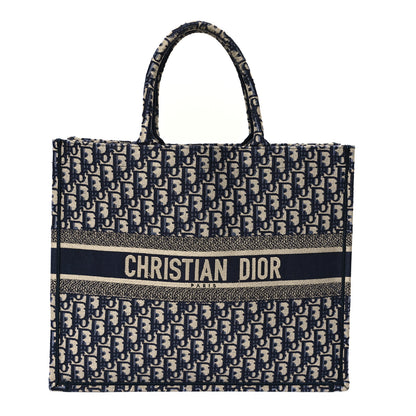 Christian Dior Oblique Large Book Tote Blue Multicolor 1 of 13