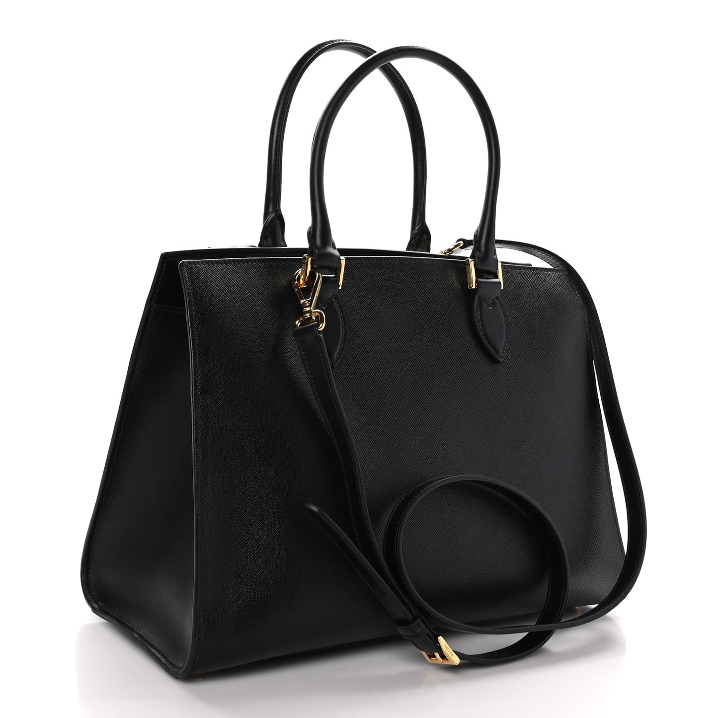 Saffiano Soft Calfskin Tote Black