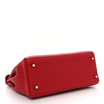 Hermes Togo Kelly Retourne 28 Rouge Casaque 4 of 10
