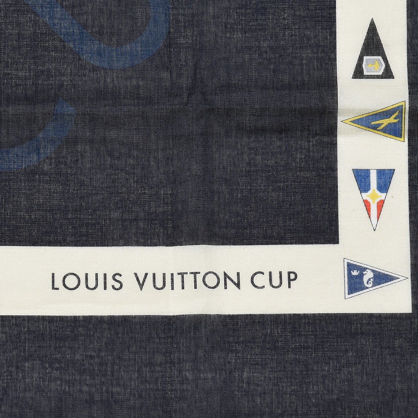 Cotton Cup Scarf Navy