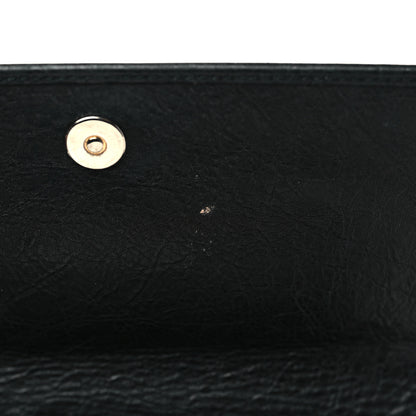 Balenciaga Agneau Giant 12 Gold Hardware Money Wallet Black 8 of 9