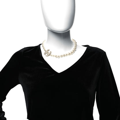 Chanel Pearl CC 100th Anniversary Necklace Light Gold 2 of 6