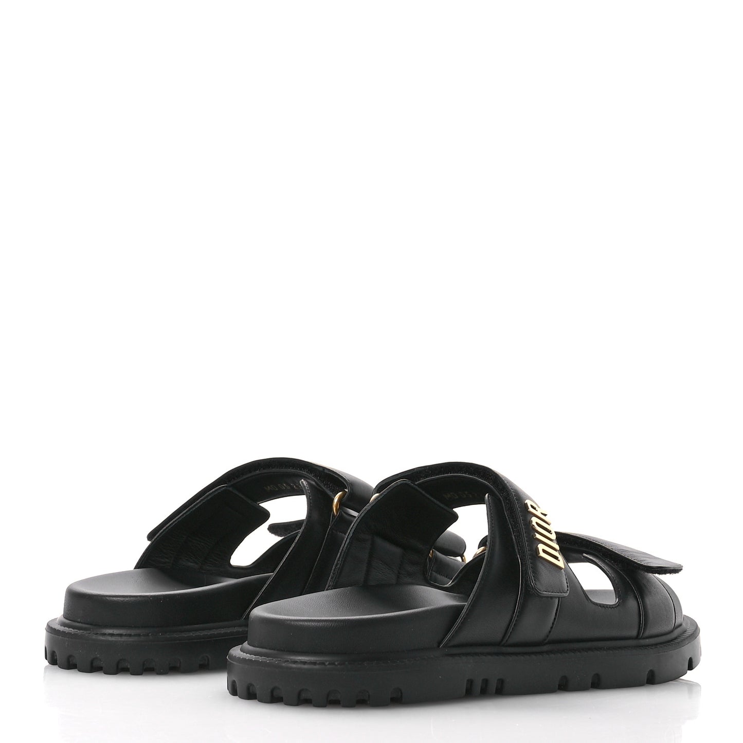 Lambskin Dioract 10mm Sandals 40 Black