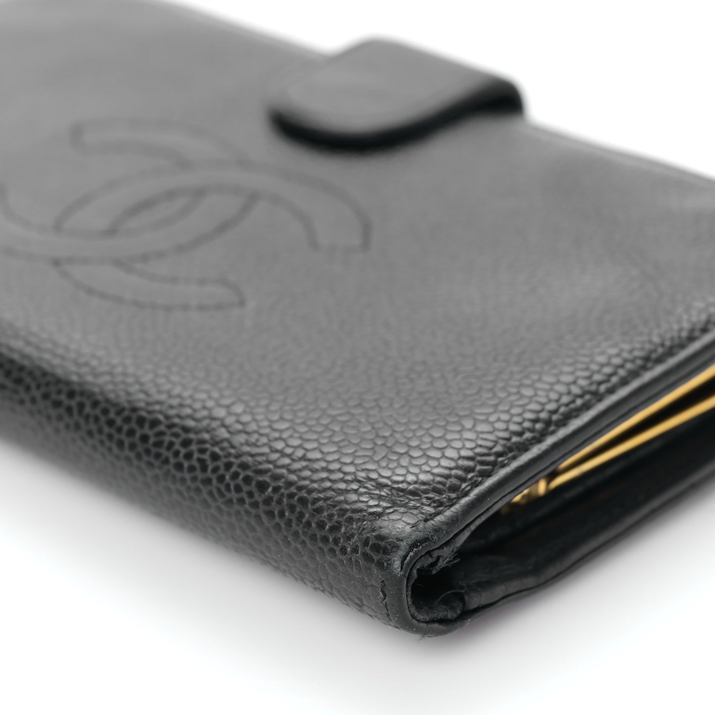 Caviar Timeless CC French Wallet Black