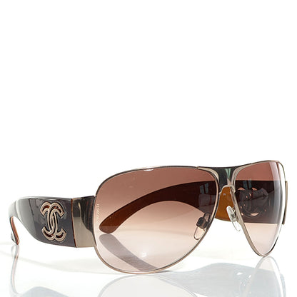 Chanel Aviator CC Sunglasses 4153 Brown 3 of 7