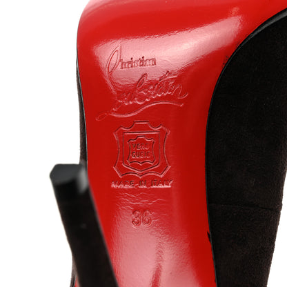 Christian Louboutin Suede Simple 100 Pumps 36 Brown 7 of 7