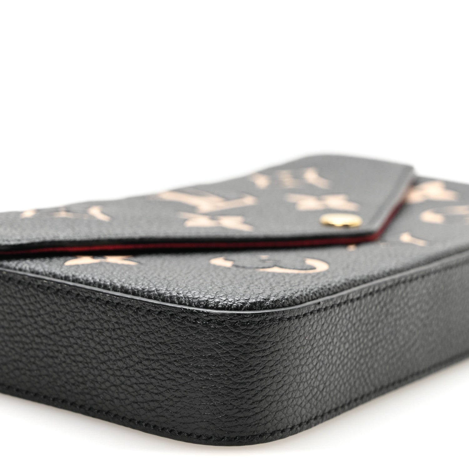Louis Vuitton Empreinte Monogram Giant Felicie Pochette Black Beige 8 of 10