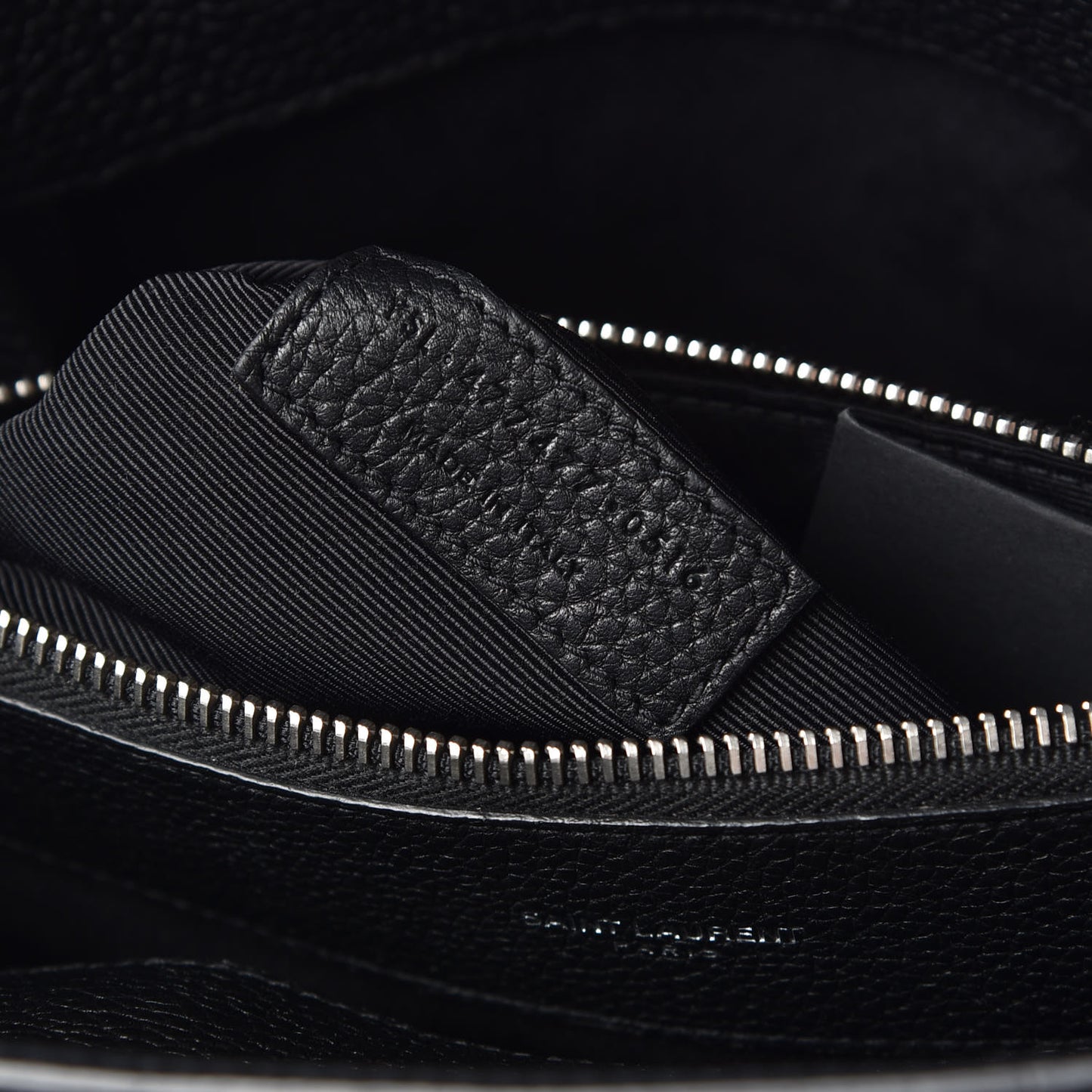 Grained Calfskin Baby Sac De Jour Souple Black