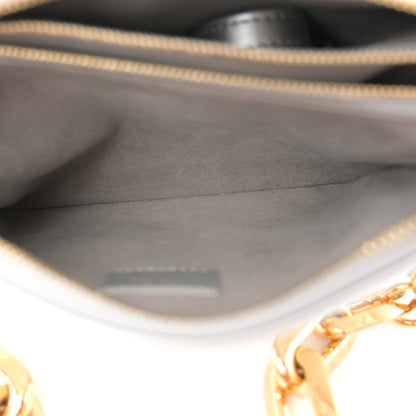 Louis Vuitton Lambskin Embossed Monogram Coussin BB Silver 5 of 11