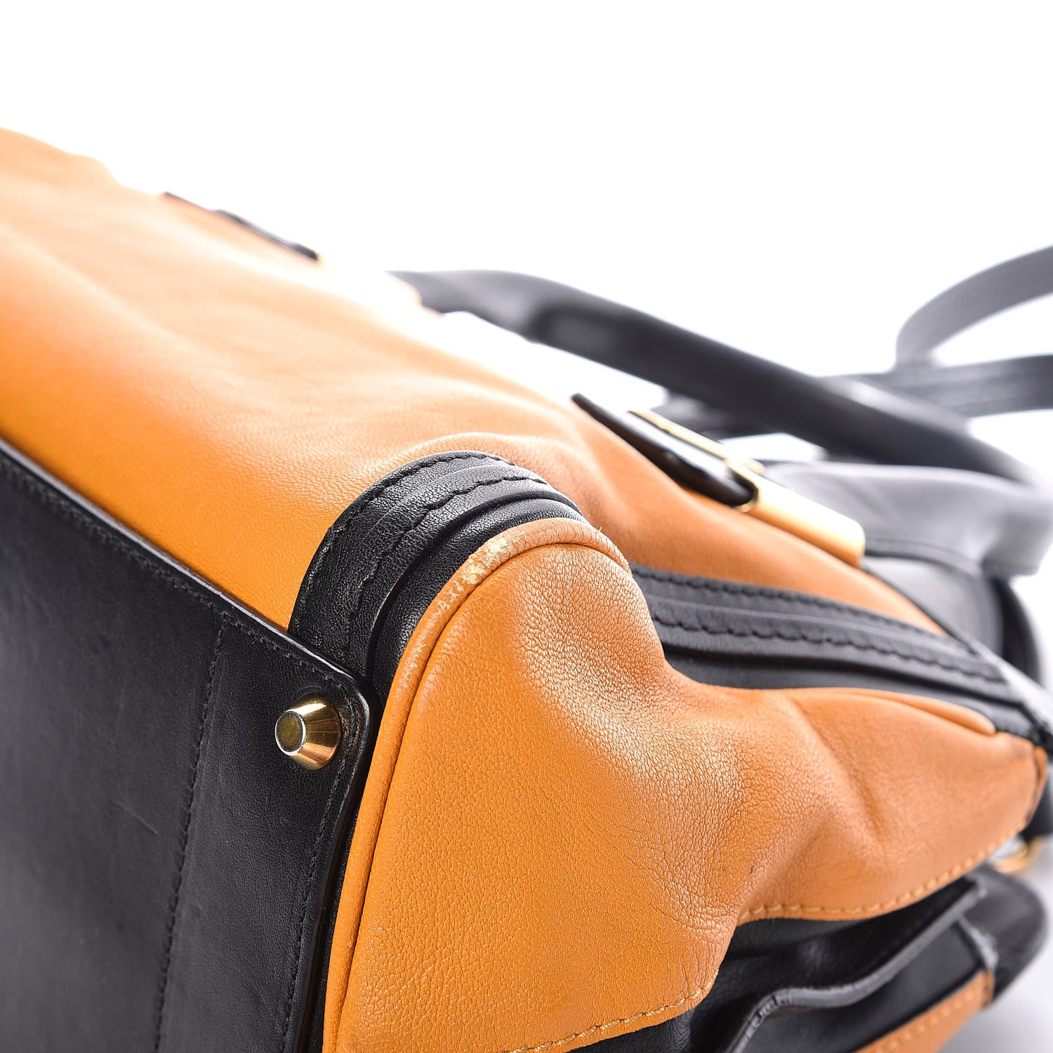 Chloe Calfskin Mini Alice Satchel Black Orange 11 of 11