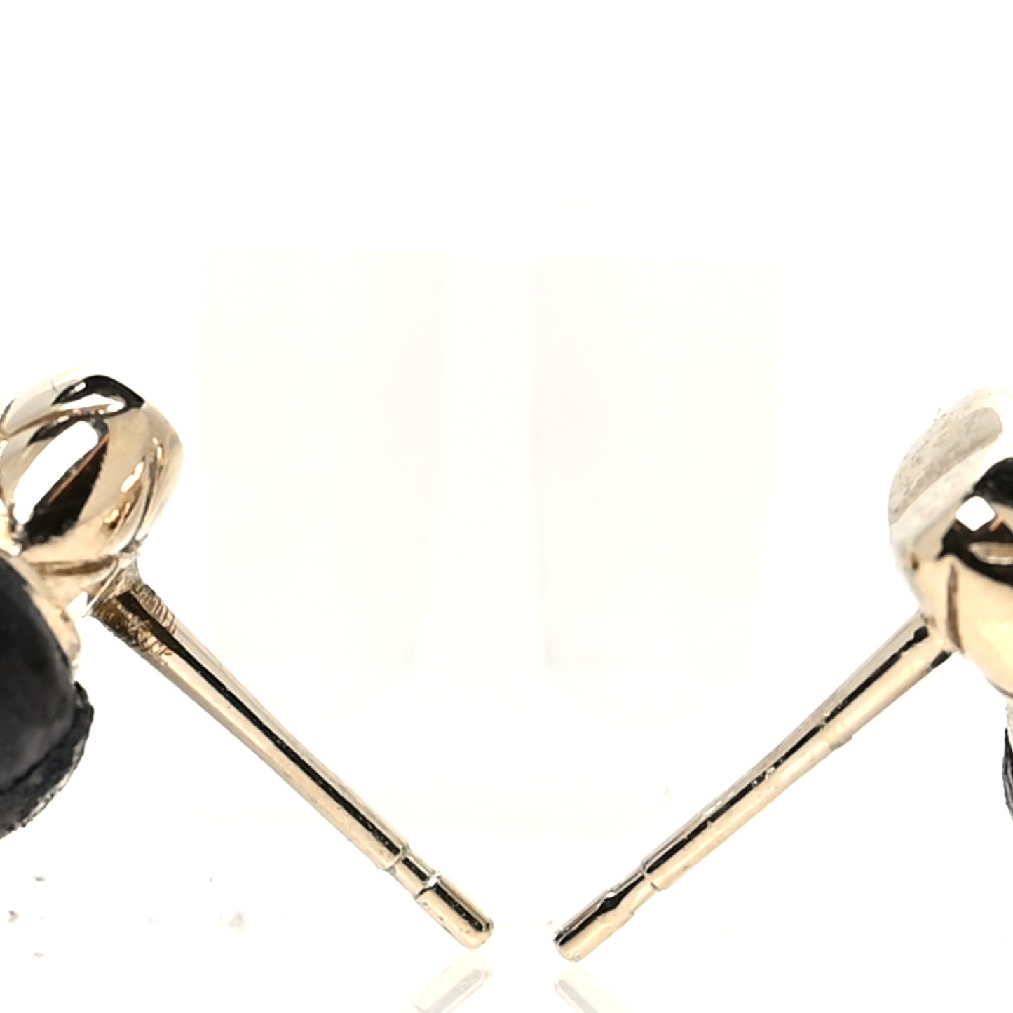 Lambskin CC Turnlock Drop Earrings Gold Black