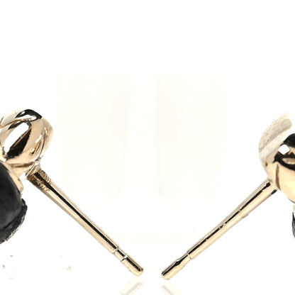 Chanel Lambskin CC Turnlock Drop Earrings Gold Black 3 of 4