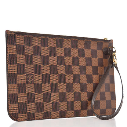 Louis Vuitton Damier Ebene Neverfull MM GM Pochette 3 of 8
