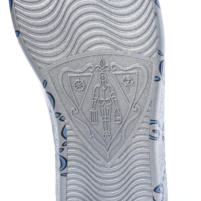 Gucci Miro Rubber Wax GucciGhost Print Mens New Ace Sneakers 9 Silver 7 of 9