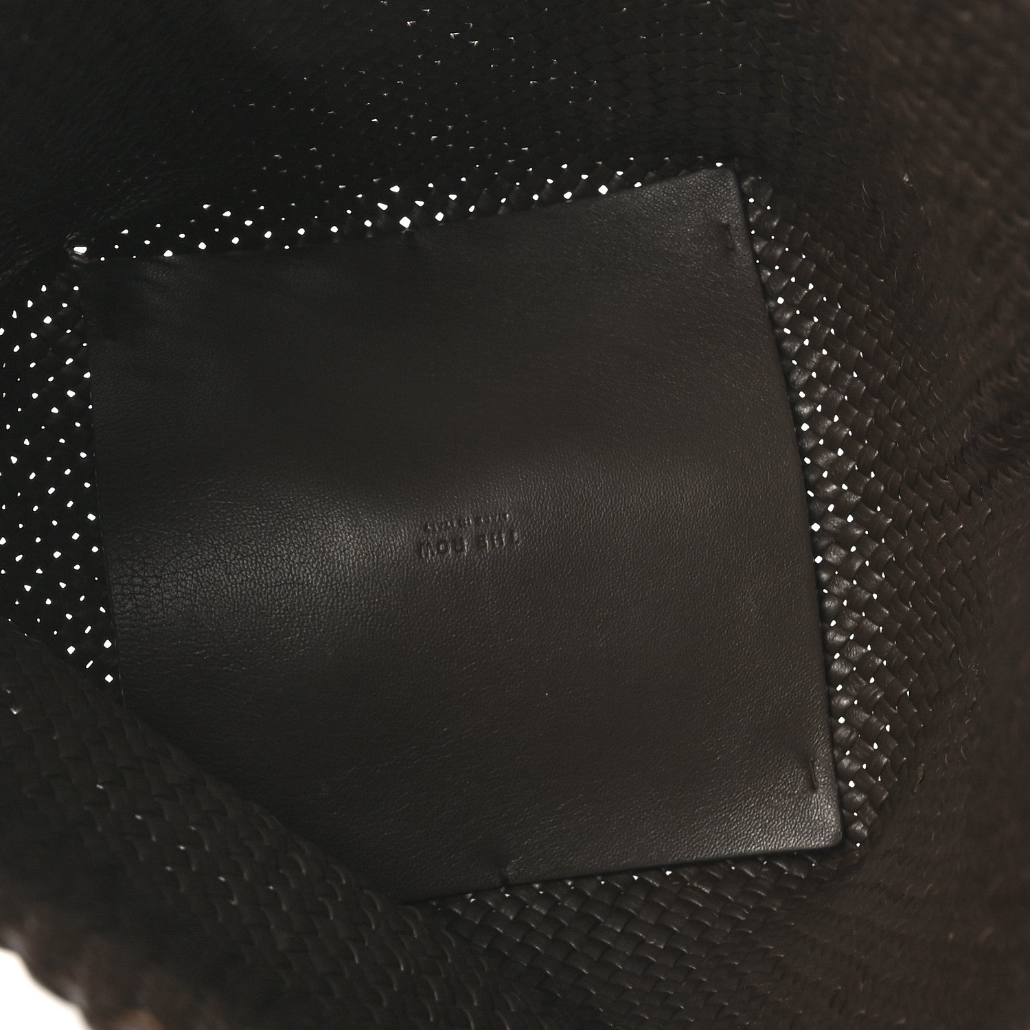 The Row Woven Calfskin Medium N/S Tote Bag Dark Brown 5 of 10