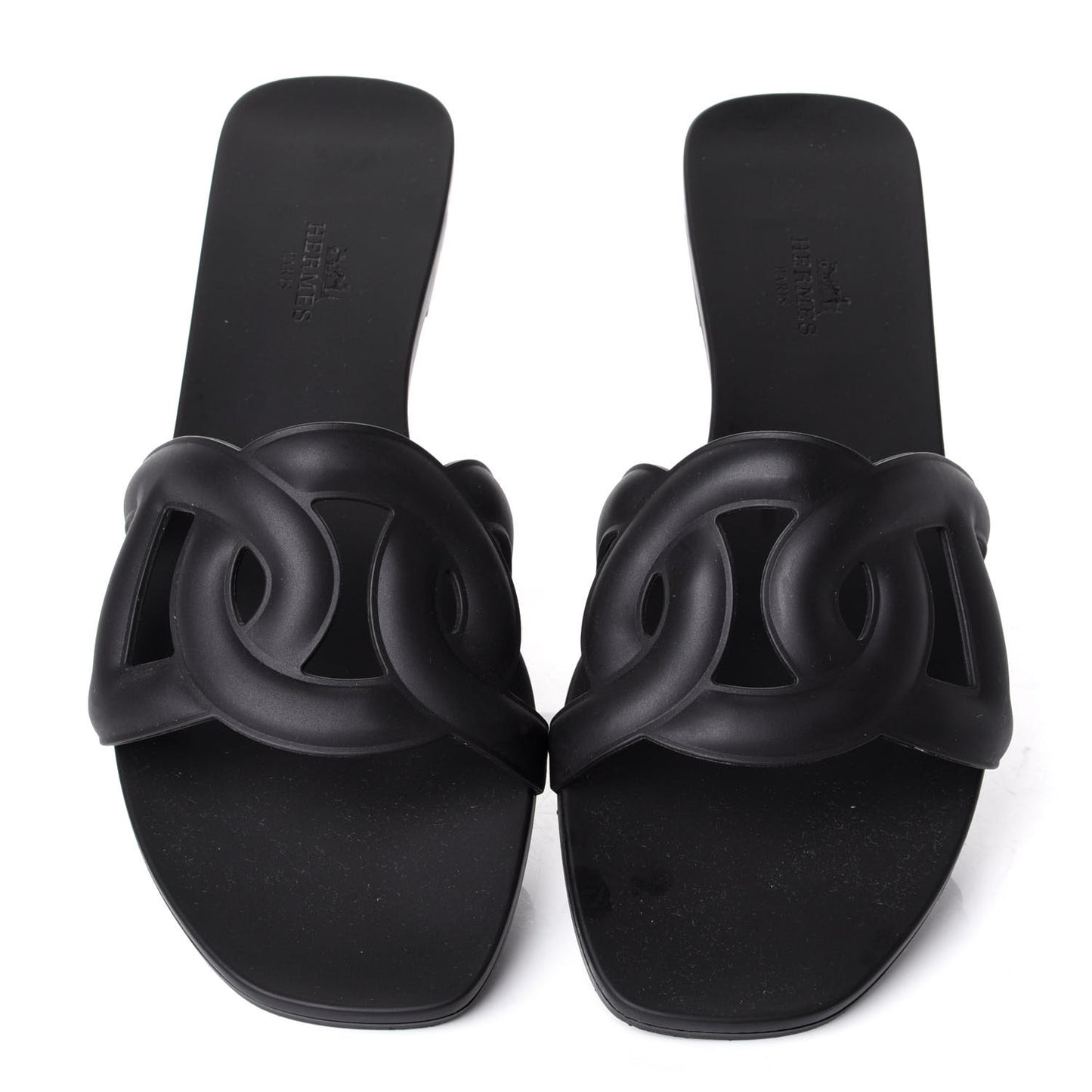 Rubber Aloha Sandals 39 Black