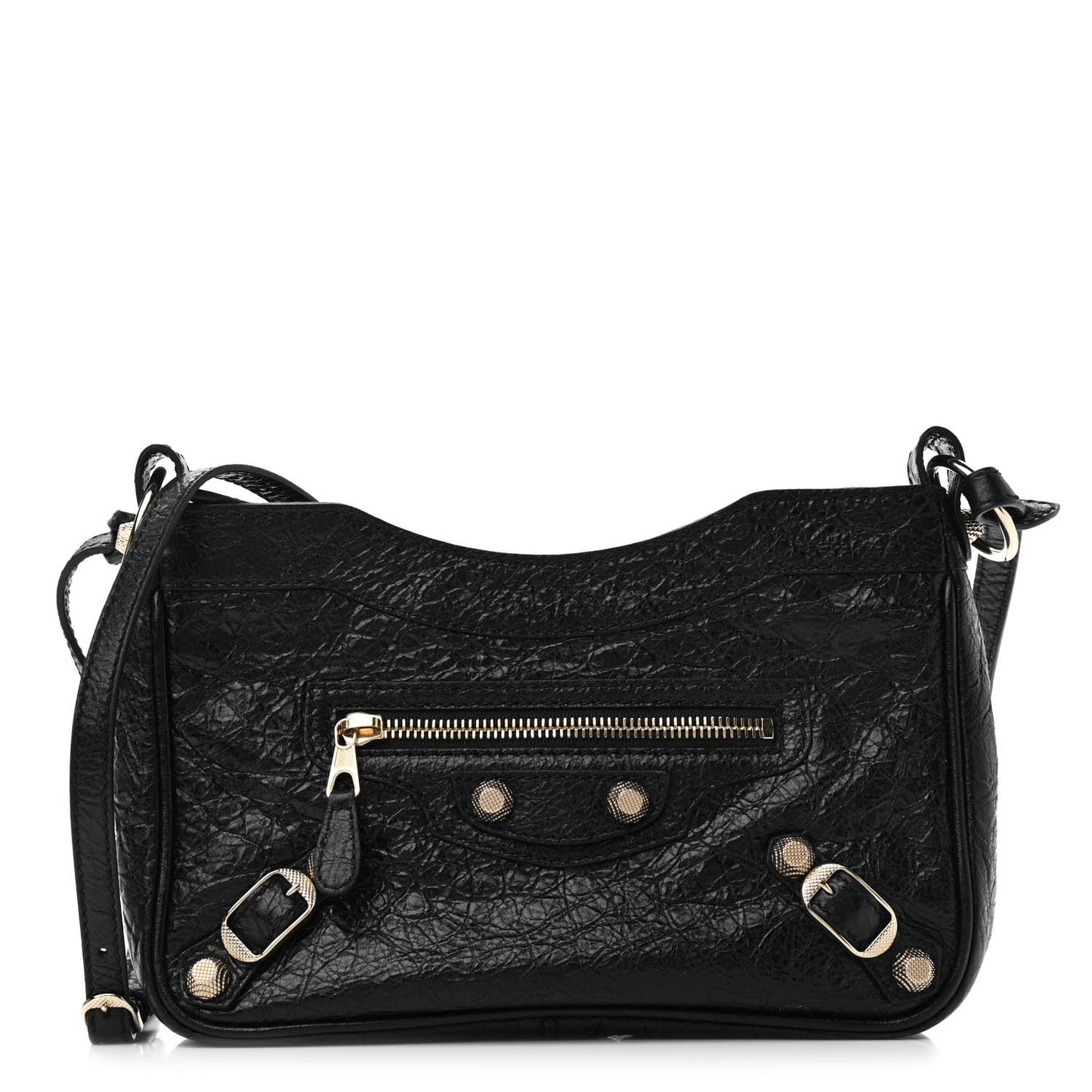 Agneau Giant 12 Gold Hardware Hip Black