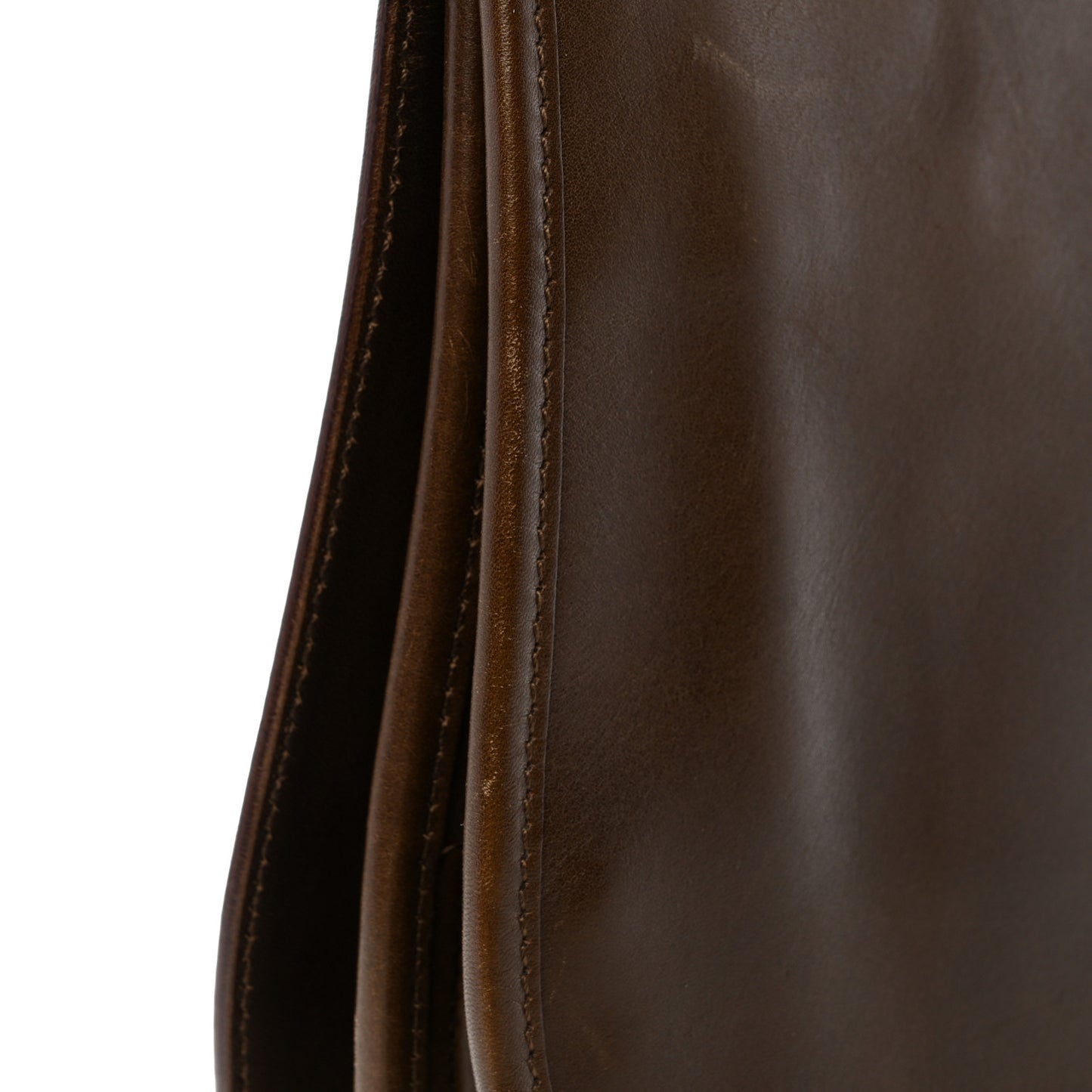 Calfskin Hobo Bag Brown