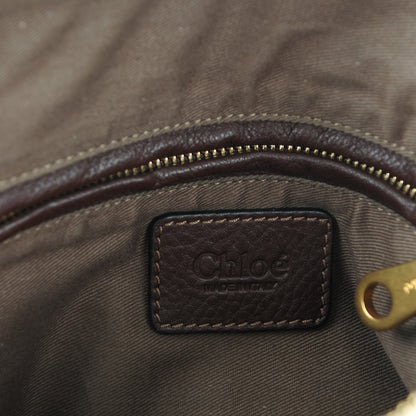 Chloe Calfskin Medium Marcie Satchel Coffee Shot 6 of 8