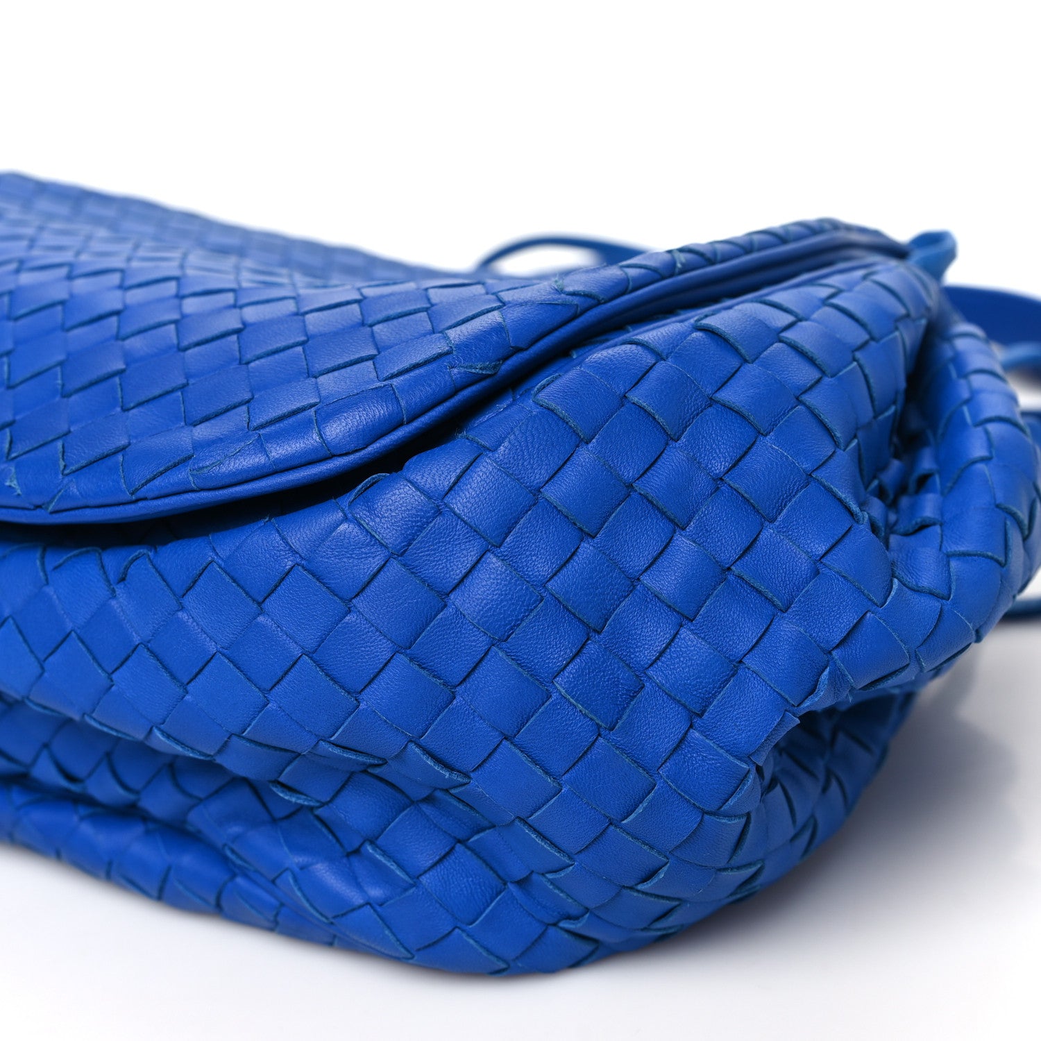 Bottega Veneta Nappa Intrecciato Messenger Bag Blue 11 of 11