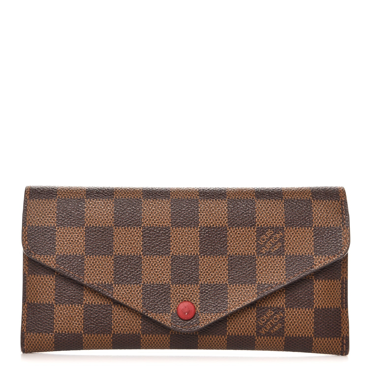 Louis Vuitton Damier Ebene Josephine Wallet Red 1 of 9