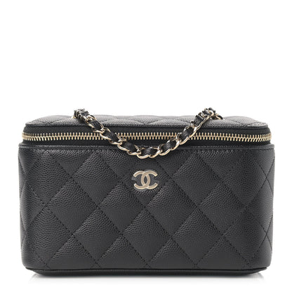 Chanel Caviar Quilted Small Vanity Case With Chain Black 1 of 10