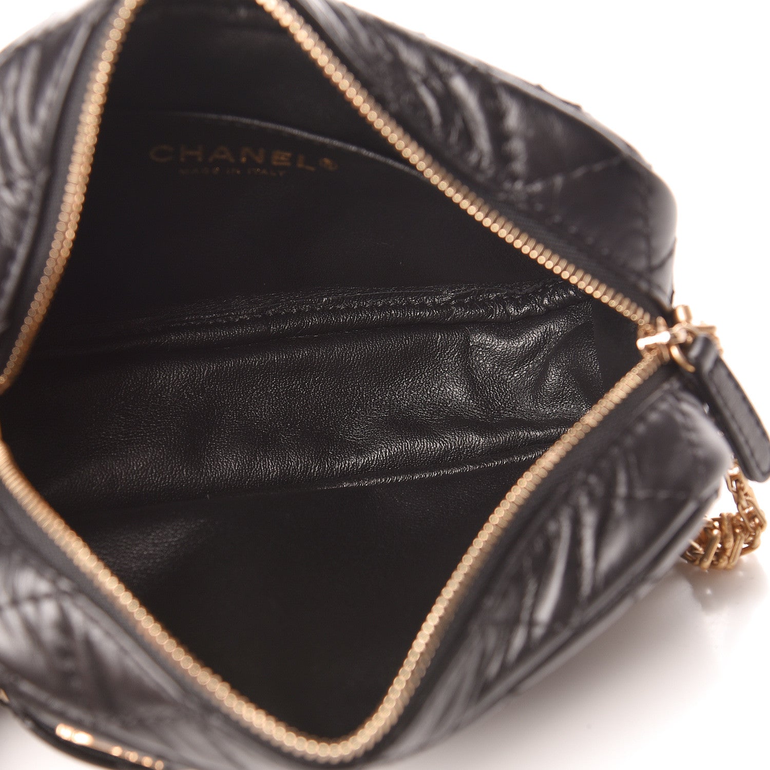 Chanel Aged Calfskin Quilted Mini Lucky Charm Reissue Camera Case Black 5 of 11