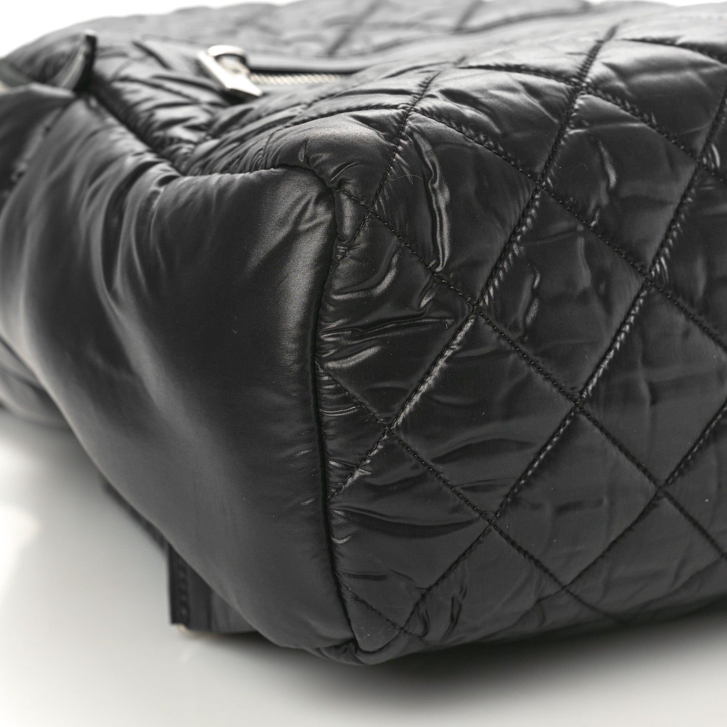 Chanel Nylon Quilted Coco Cocoon Backpack Black 9 of 10