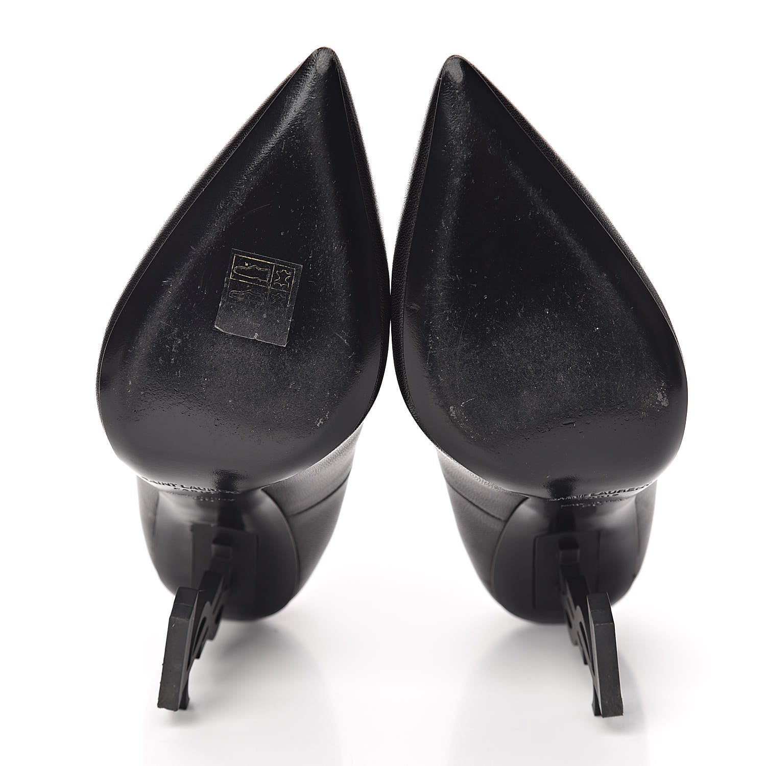 Saint Laurent Calfskin Opyum 100 Pumps 36 Black 5 of 11