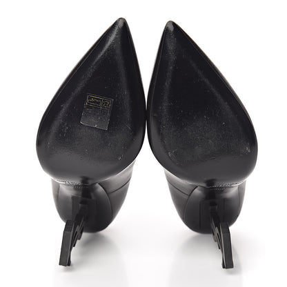 Saint Laurent Calfskin Opyum 100 Pumps 36 Black 5 of 11