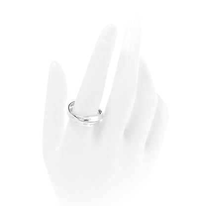 Tiffany Sterling Silver 1837 Interlocking Circles Ring 60 9 2 of 4