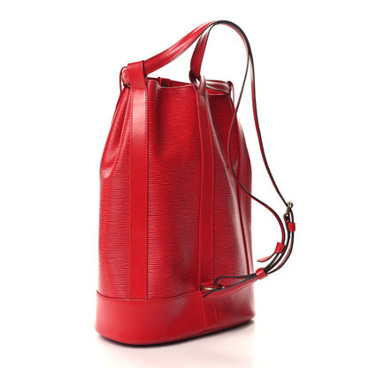 Louis Vuitton Epi Randonnee PM Castillan Red 3 of 9