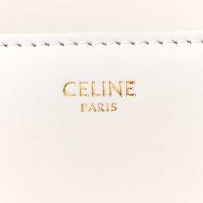 Celine Shiny Calfskin Teen Triomphe Arctic White 6 of 10