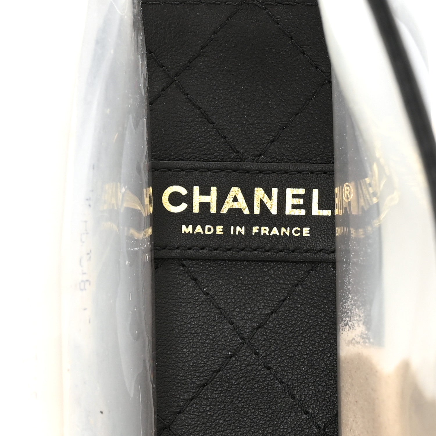 Chanel Lambskin PVC Sand By The Sea Flap With Pearl Strap Black 6 of 11