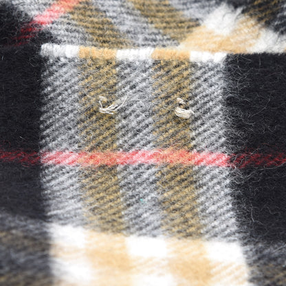 Burberry Cashmere Vintage Check Icon Stripe Scarf Black 5 of 5