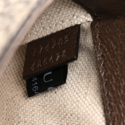 Gucci GG Supreme Monogram Small Horsebit 1955 Asymmetric Shoulder Bag Beige Ebony 7 of 11