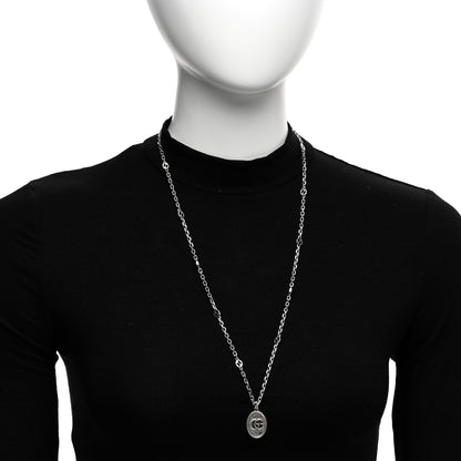 Gucci Sterling Silver GG Marmont Double G Pendant Necklace 2 of 4