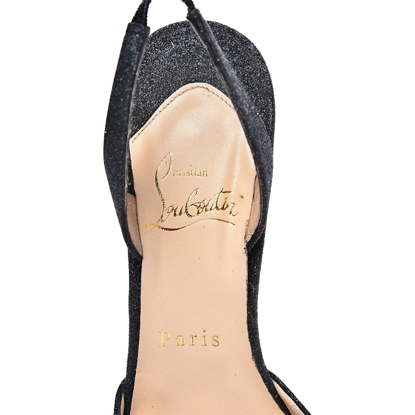 Glitter Ever 85 Slingback Pumps 36 Silver