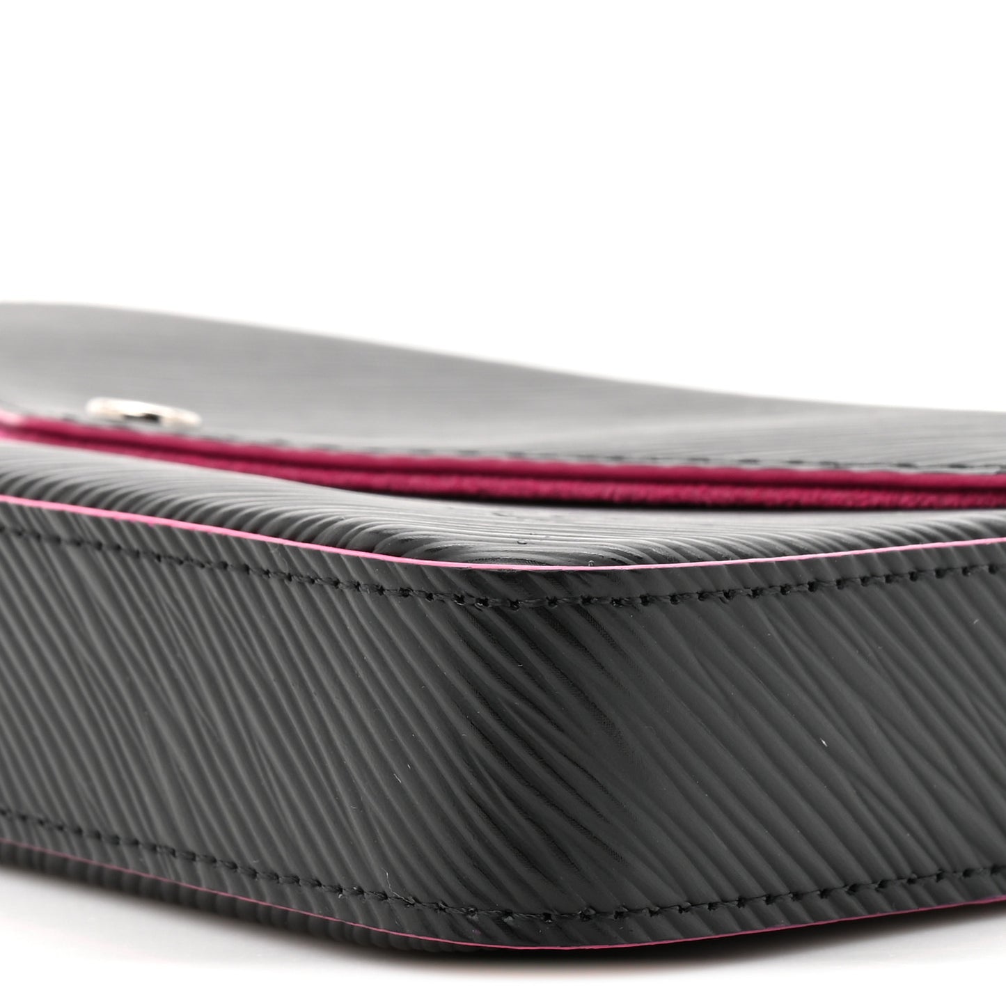 Epi Pochette Felicie Black Hot Pink