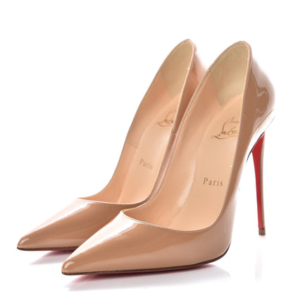 Christian Louboutin Patent So Kate 120 Pumps 36.5 Nude 3 of 9