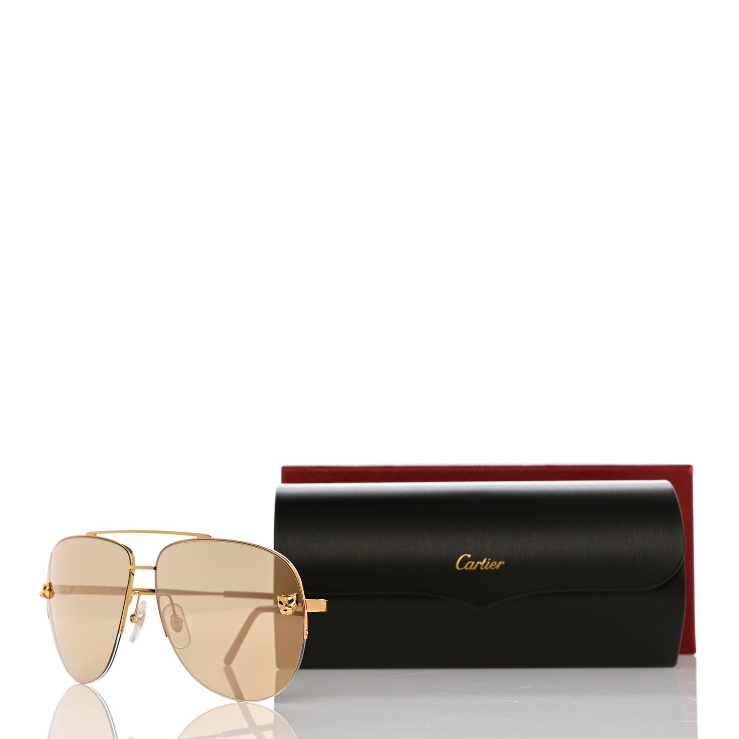 Santos de Cartier Aviator Sunglasses CT0065S Gold