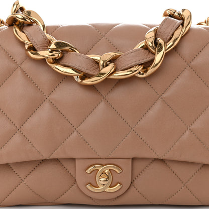 Chanel Lambskin Quilted Large CC Funky Town Flap Beige 8 of 10