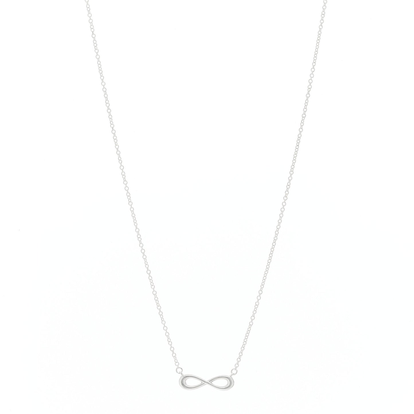 Sterling Silver Mini Infinity Pendant Necklace
